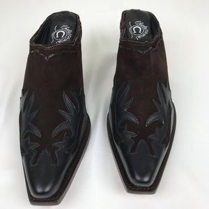 Charlie 1 Horse Black and Brown Western Boot Shoe